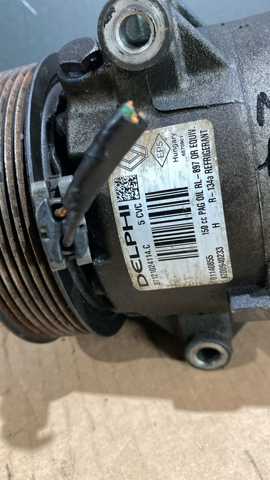 Compressore AC Renault Megane 1.9D Anno 2006 Numero oggetto 5062