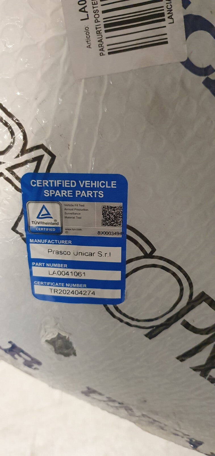Paraurti Posteriore Lancia Ypsilon Mod dal 2011 LA0041061