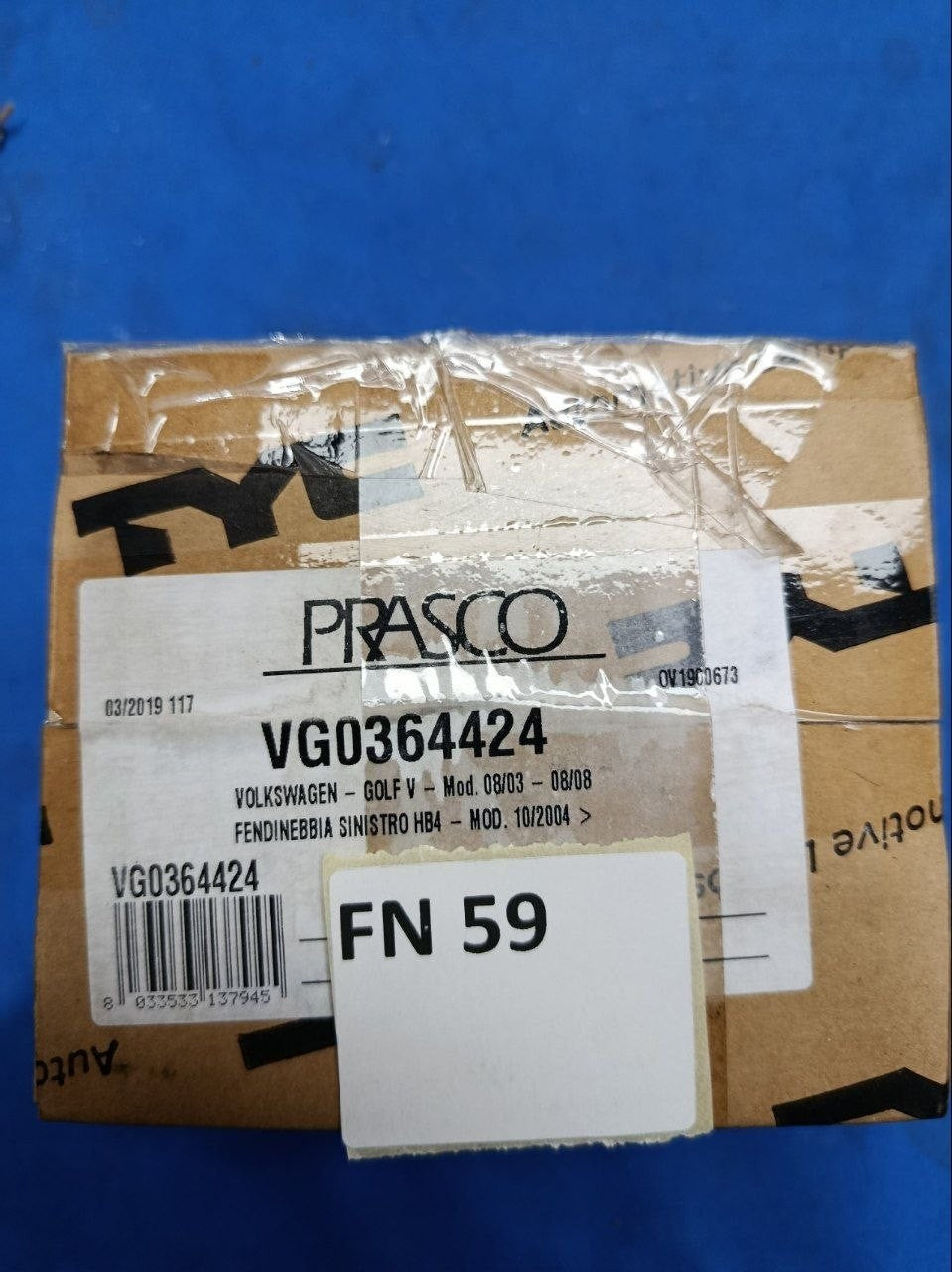 FN 59 - Fanale nuovo fendinebbia sinistro Volkswagen Golf 5 2004 2009