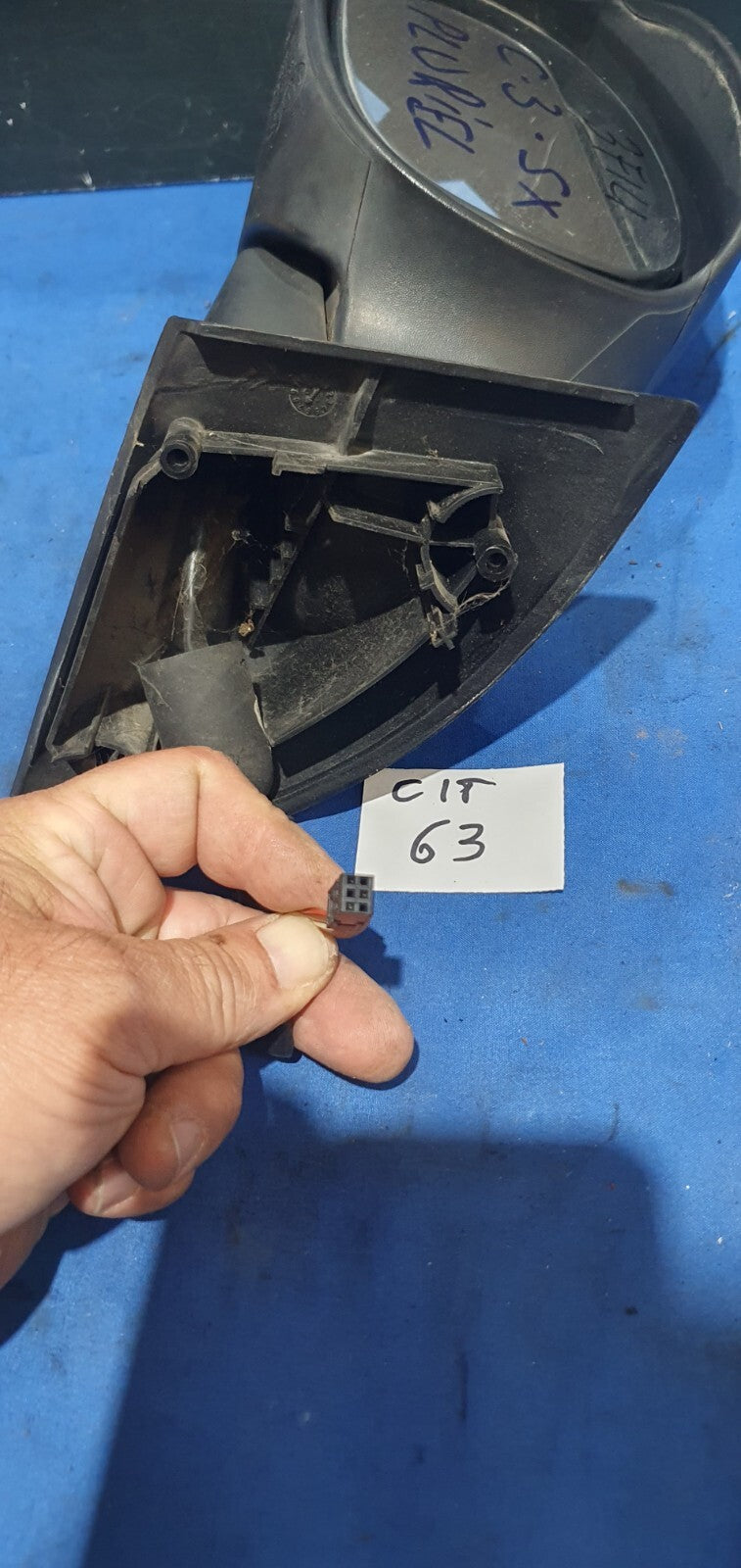 Specchio retrovisore specchietto Citroen C3 Pluriel sinistro 3 fili