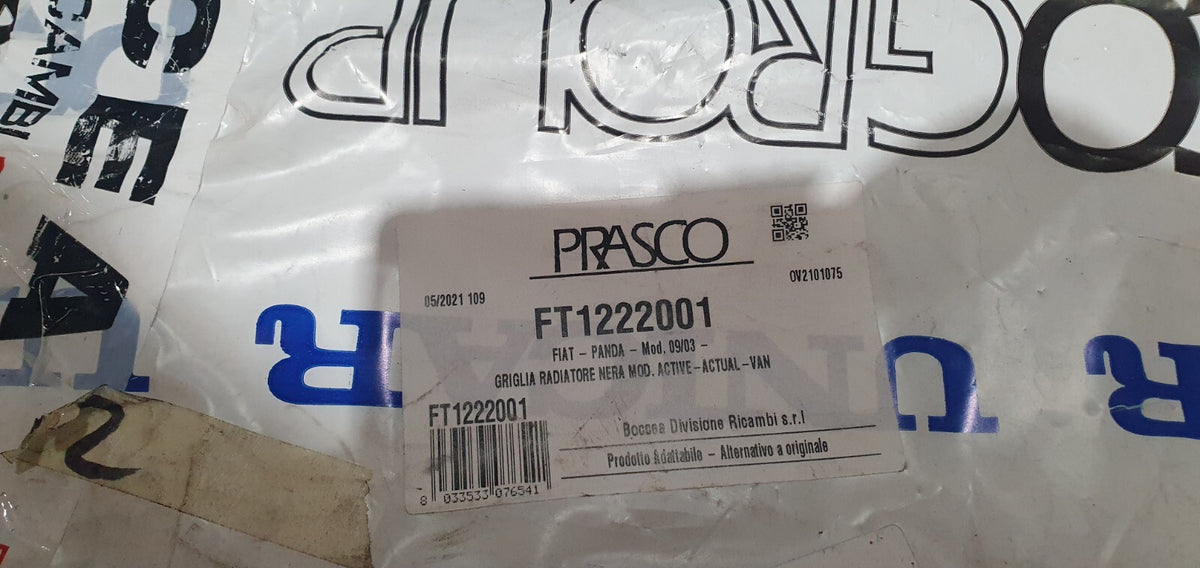 Masc N 18 - Mascherina griglia anteriore nuova commerciale Fiat Panda dal 2003