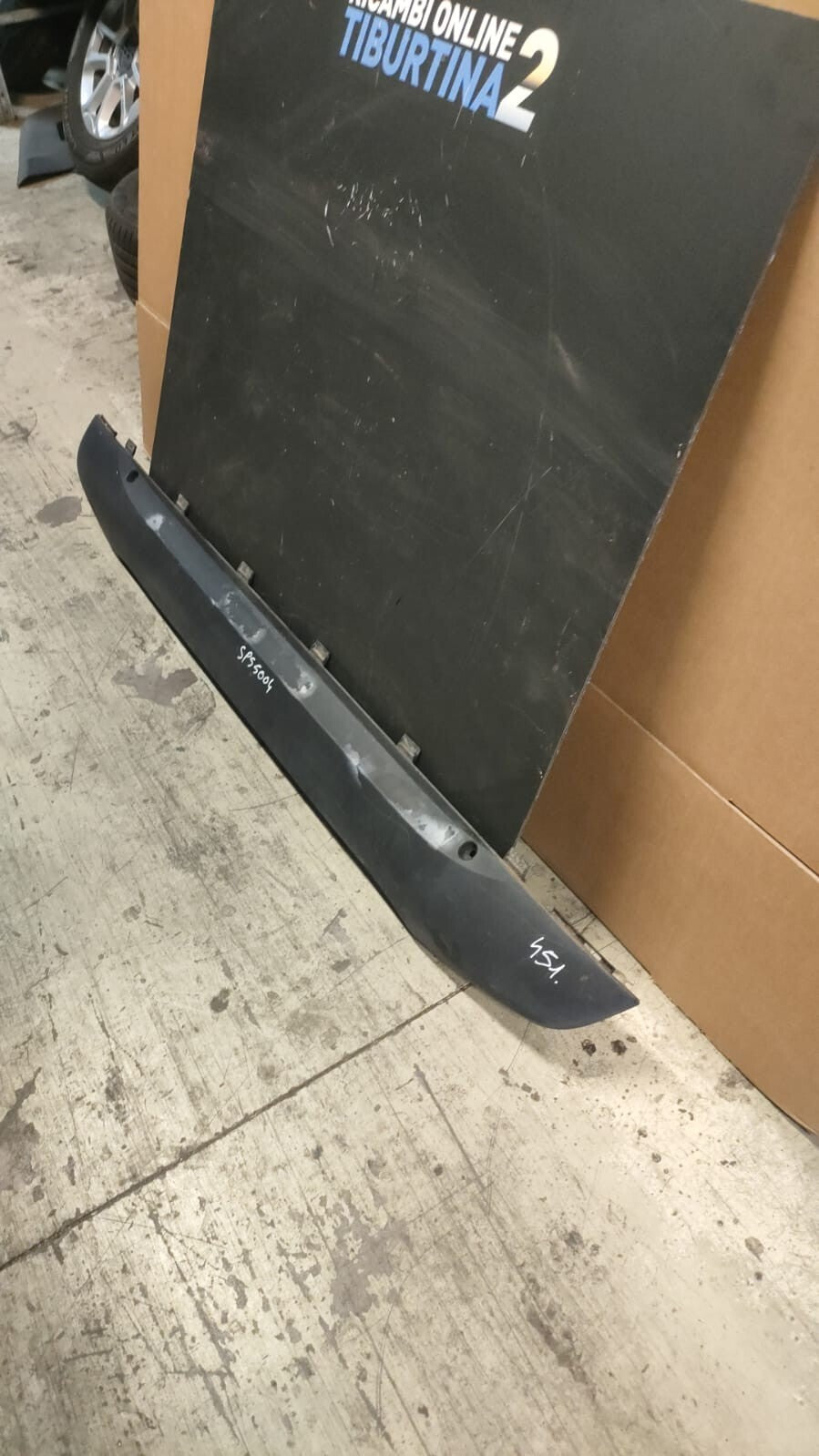 diffusore spoiler paraurti posteriore smart 451 grezzo 07 in poi sps5004