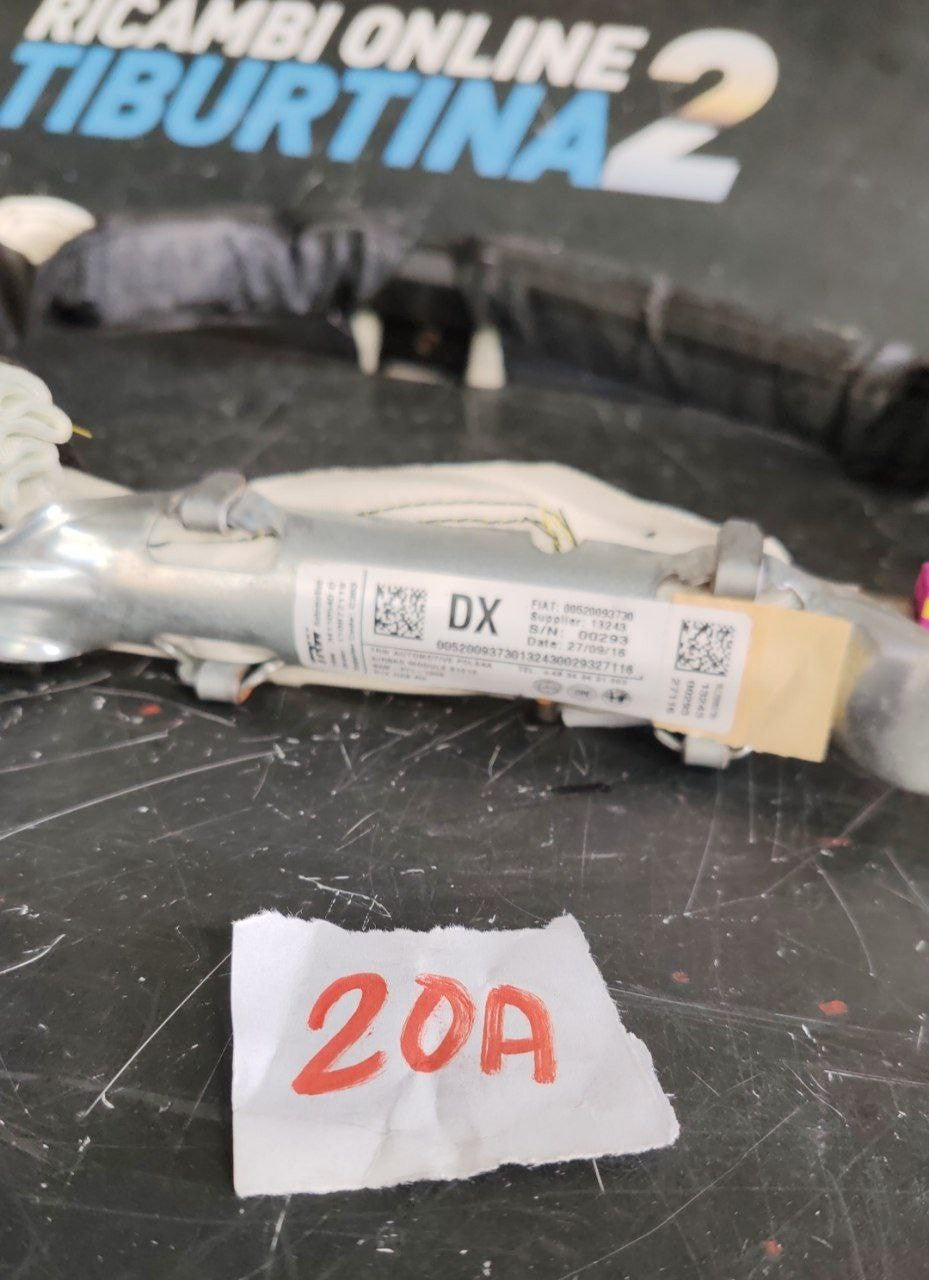Tend20A airbag tendina laterale destra Fiat 500 abarth 2007 in poi 00520093730