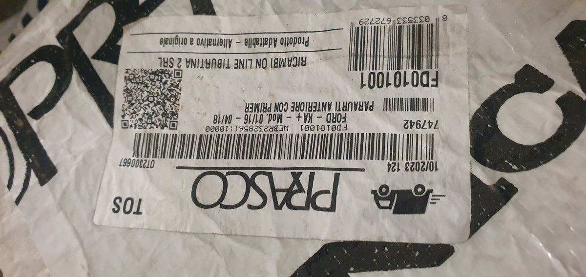 Paraurti Anteriore Ford KA+ Mod dal 2016 al 2018 FD0101001