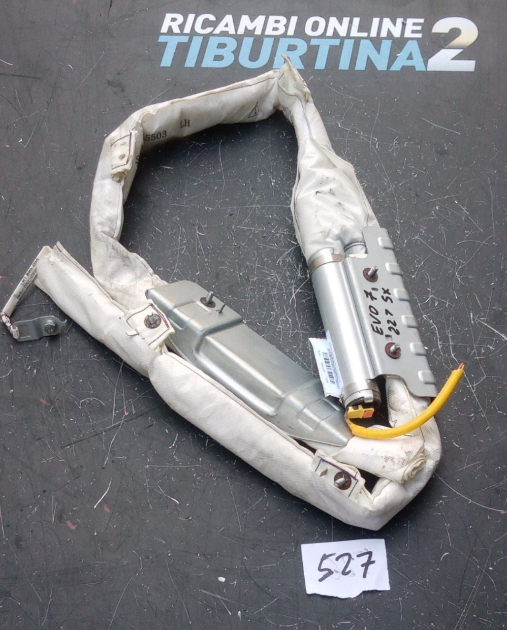 Airbag tendina laterale sinistro Evo7 2022 in poi Numero 527