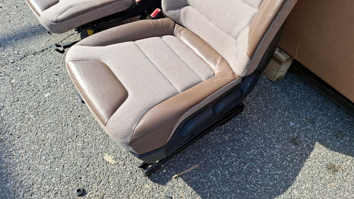 Tappezzeria misto pelle e stoffa marrone bmw i3 13 in poi con airbag sedile