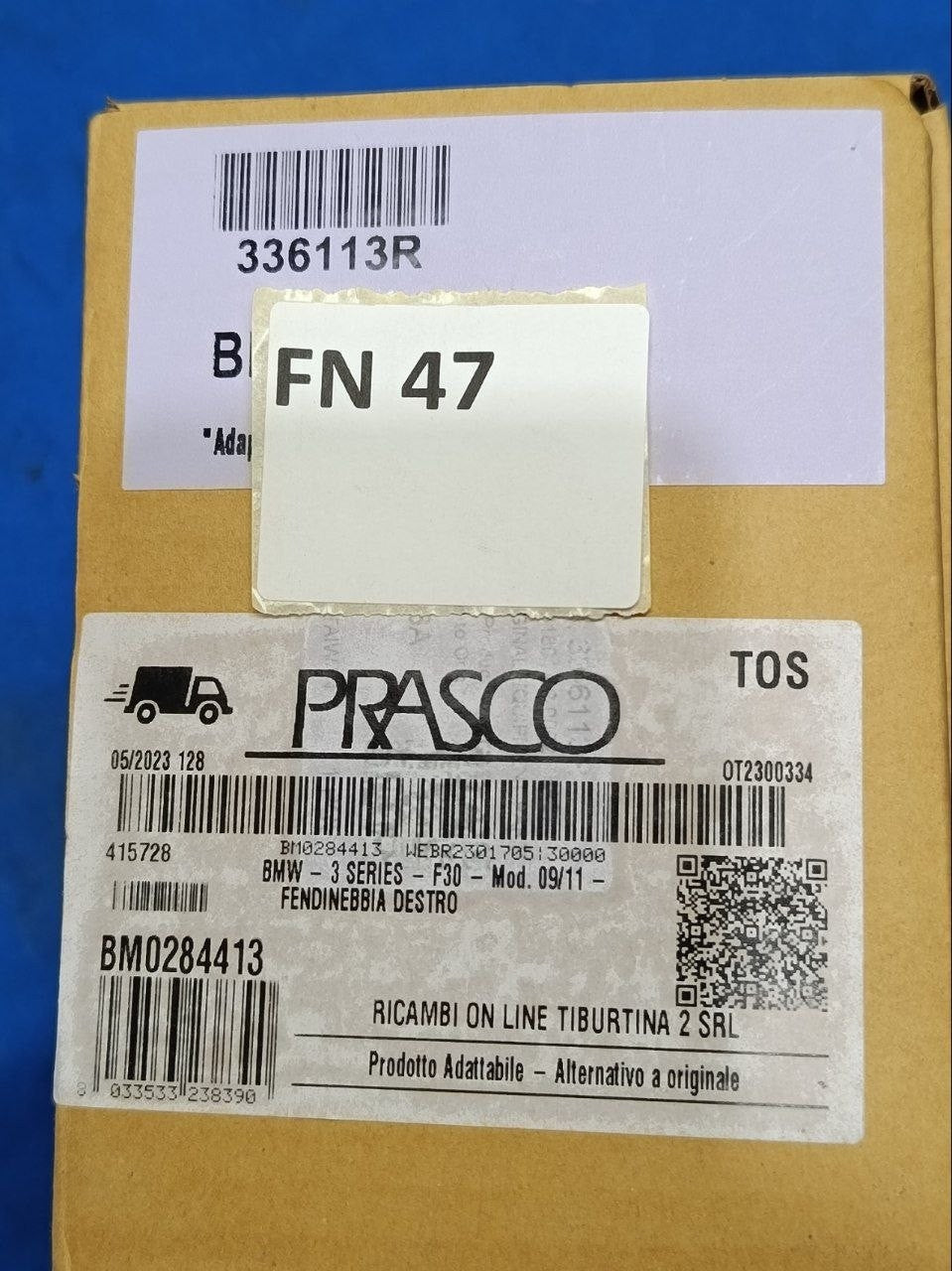 FN 47 - Fanale nuovo completo fendinebbia anteriore destro BMW serie 3 F30 F31