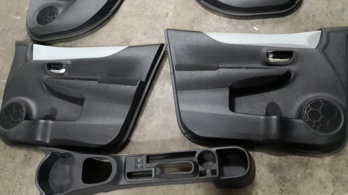 Tappezzeria in stoffa nera e blu yaris hybrid 14 in poi con airbag sedile