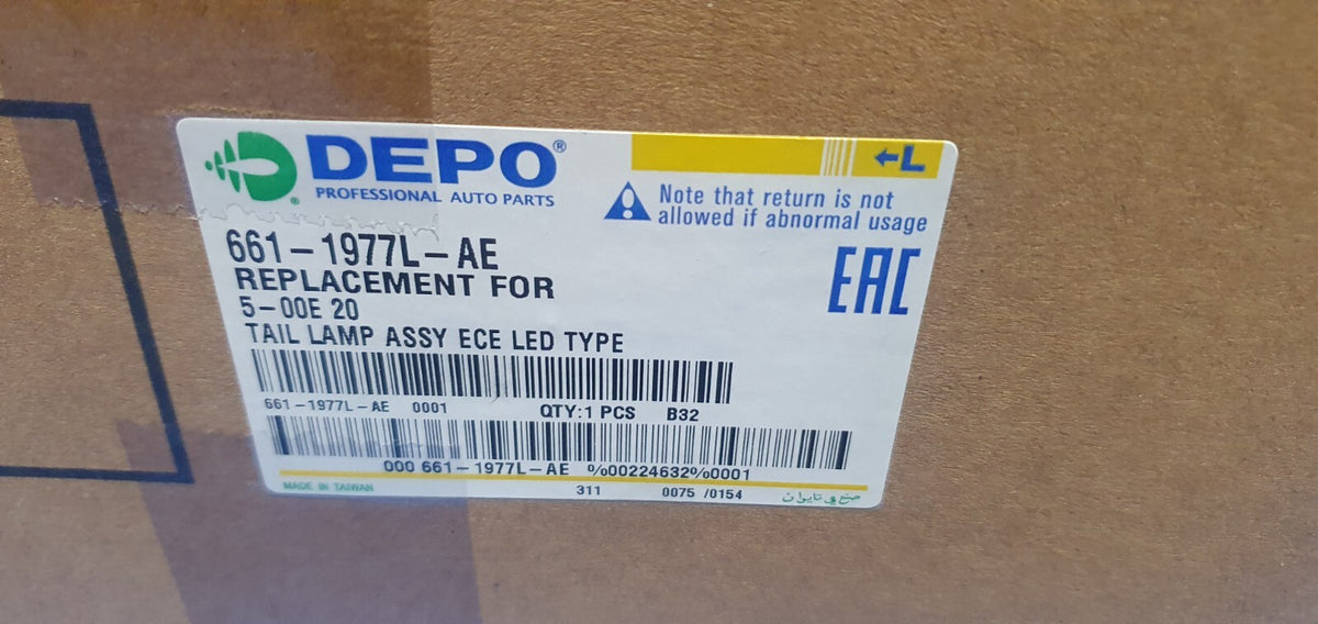 Fanale posteriore nuovo commerciale Fiato 500e dal 2018 led sinistro depo