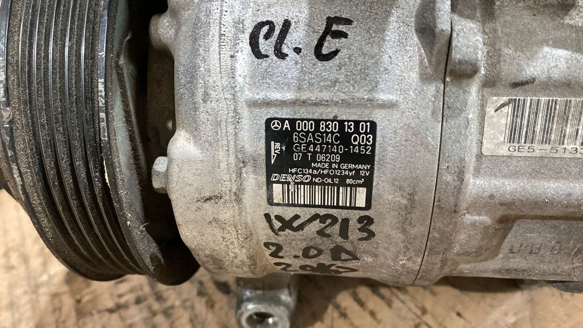 Compressore AC Mercedes-Benz Classe E 2.0D W213 Anno 2016 in poi