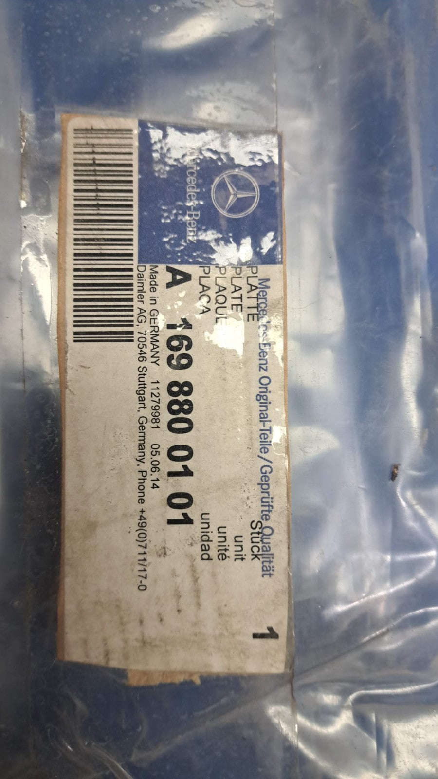 Masc n17 Modanatura cromata paraurti Originale Mercedes A W169 B W245