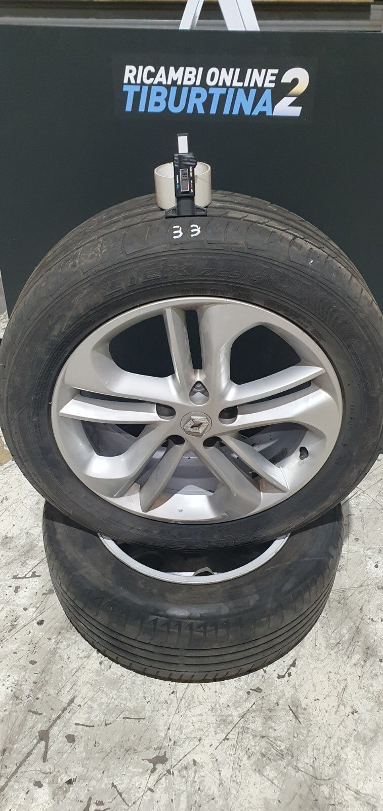 4 cerchi per Renault Koleos 18 pollici 5x114,3 centraggio 66,1 gomme vecchie