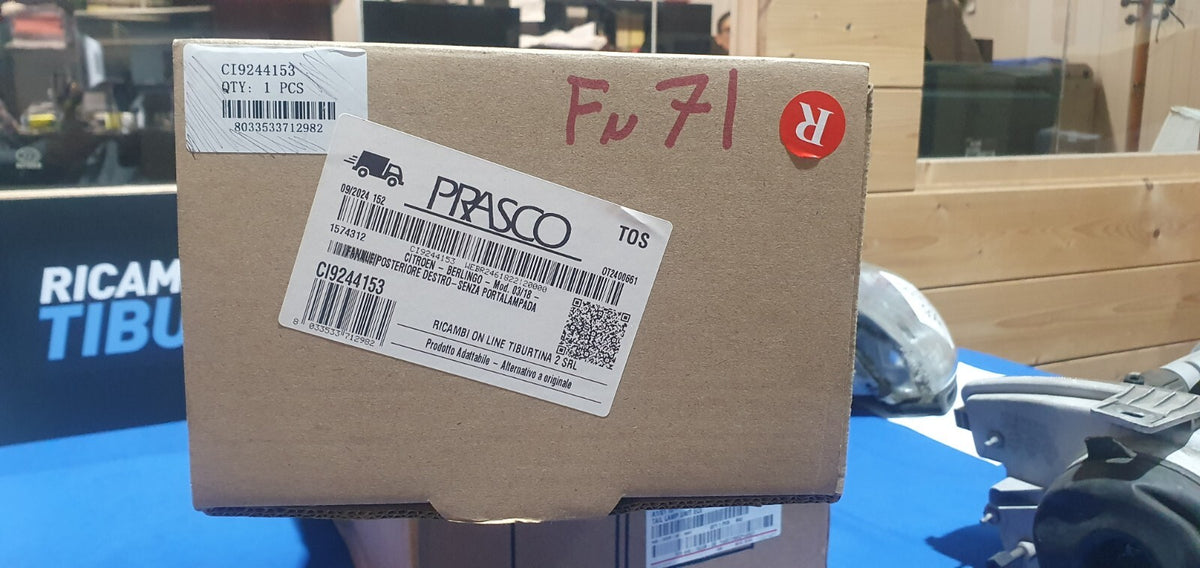 Fanale posteriore destro prasco nuovo commerciale Citroen Berlingo dal 2018