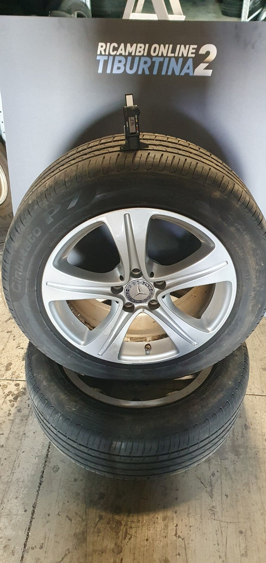 4 Cerchi e gomme Mercedes E W213 Pirelli 225-55-r17 7.5 J et 40 con sensori