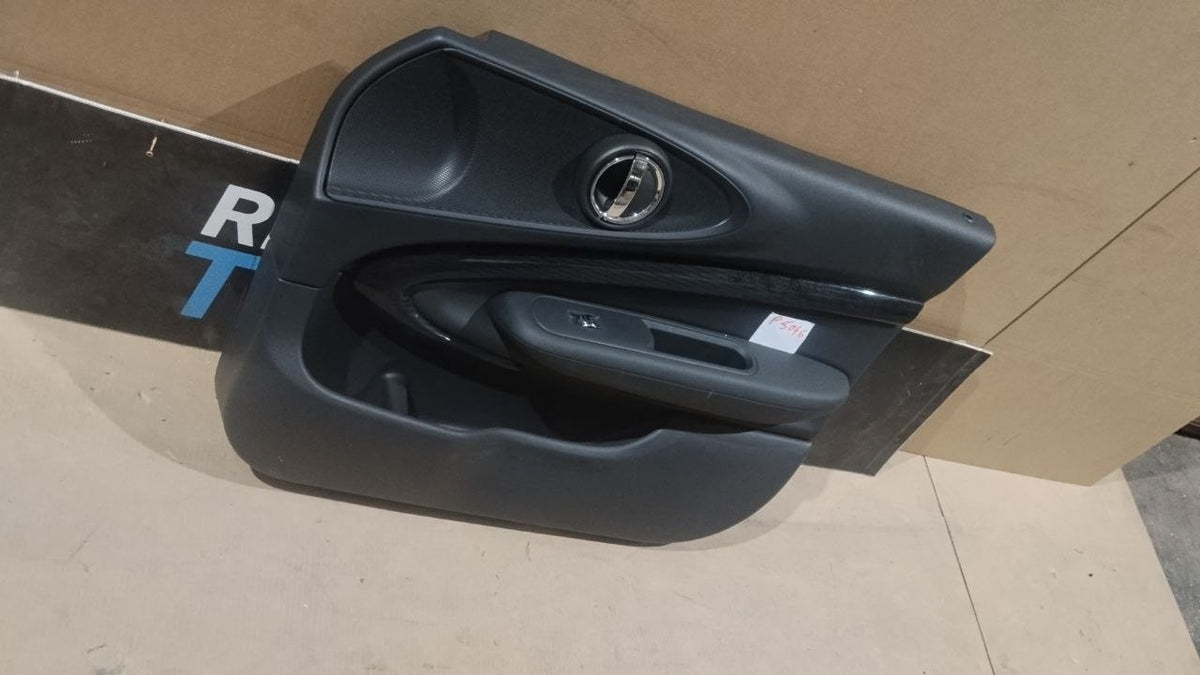 P5046 pannello anteriore destro mini clubman f54 in pelle nera effetto carbonio
