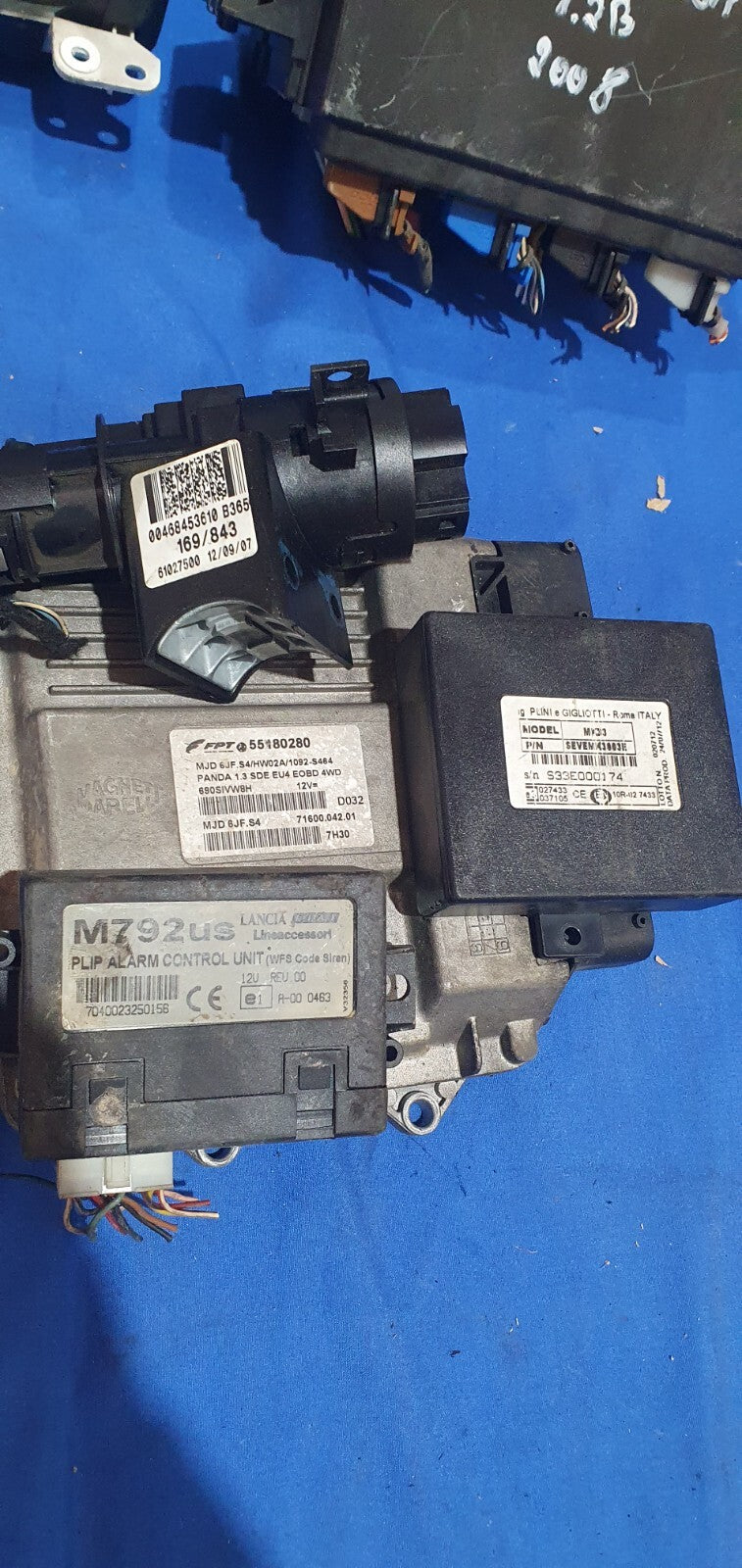 Kit accensione elettronica Blocchetto chiavi cruscotto e centralina Fiat Panda