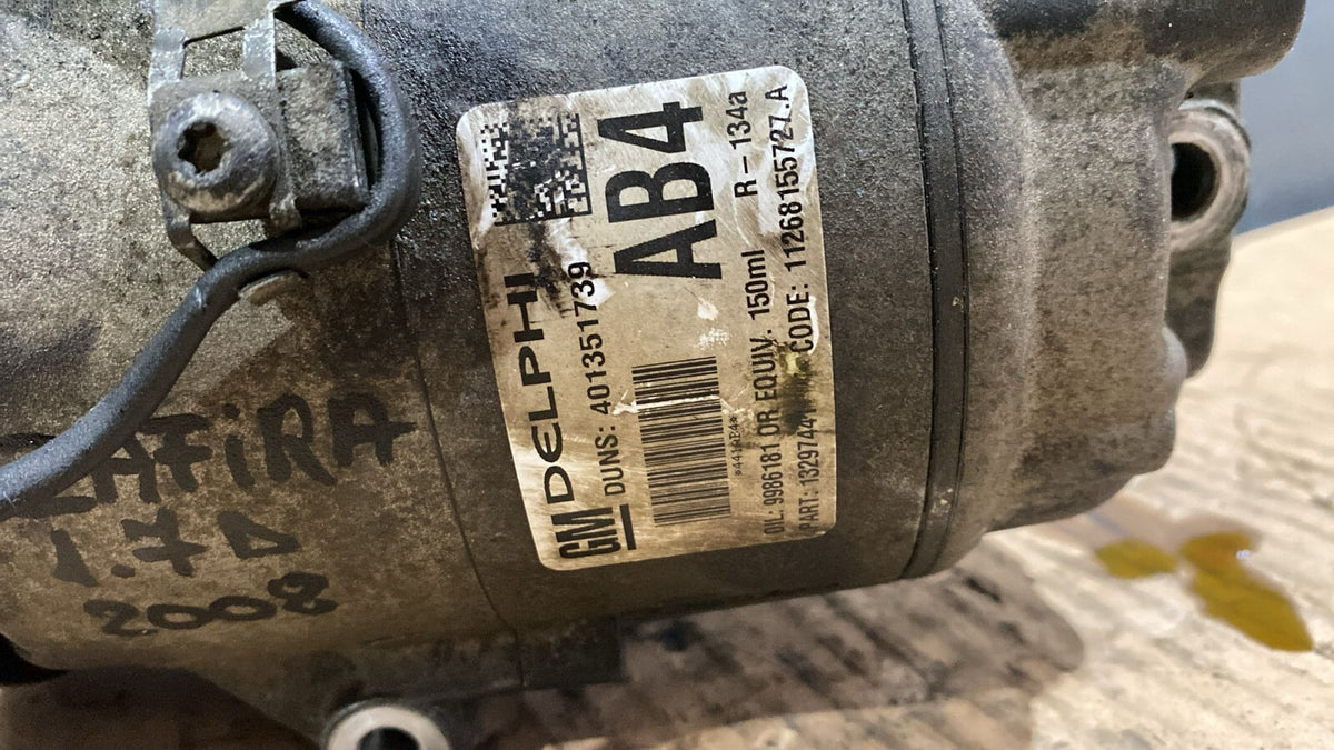 Compressore AC Opel Zafira 1.7D Anno 2008  Codice 11268155727.A