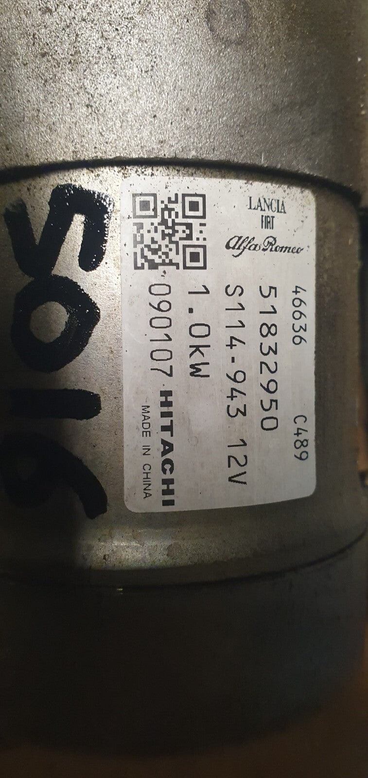 Motorino avviamento  Alfa Romeo Mito 1.4 D Hitachi 51832950