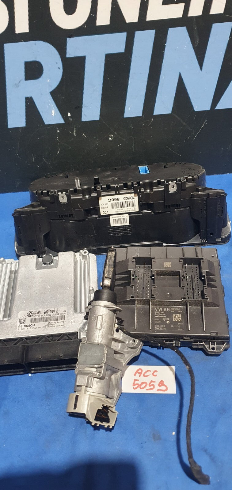 Kit accensione elettronica Chiave e blocchetto Volkswagen T5 2.0D
