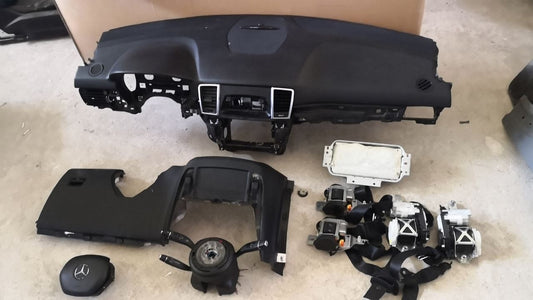 Kit airbag Mercedes Benz ml W166 volante 4 razze con fregio danneggiato