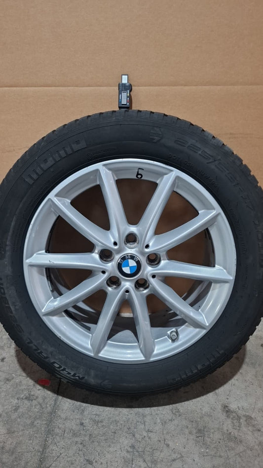 9 cerchi e gomme 4 stagioni Bmw x1 f48  225-55-17 momo dot 0825 battistrada 7mm