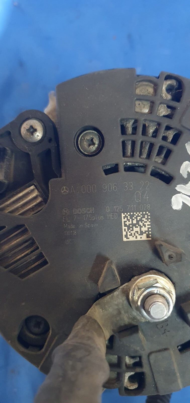 Alternatore Mercedes Classe B W246 bosch  0125711028 A0009063322