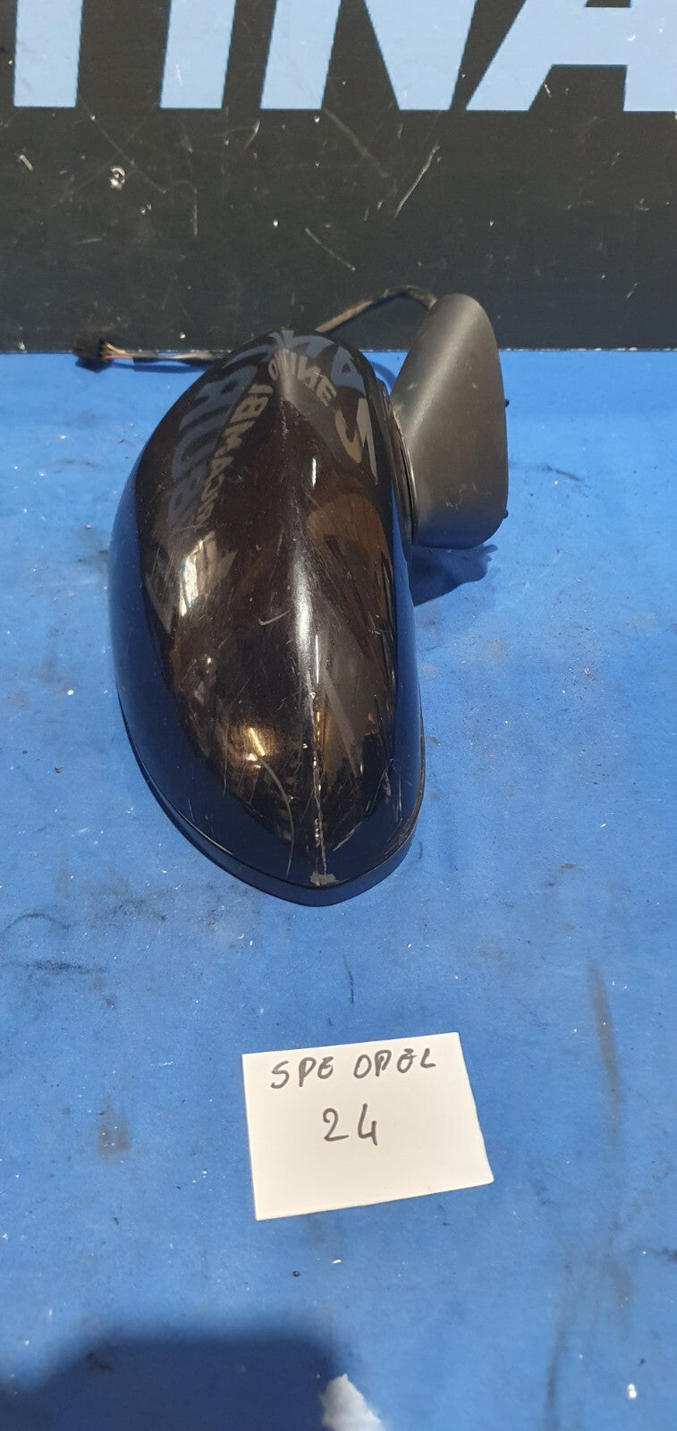 Specchio retrovisore specchietto Opel Corsa D destro 3 fili Vetro rovinato