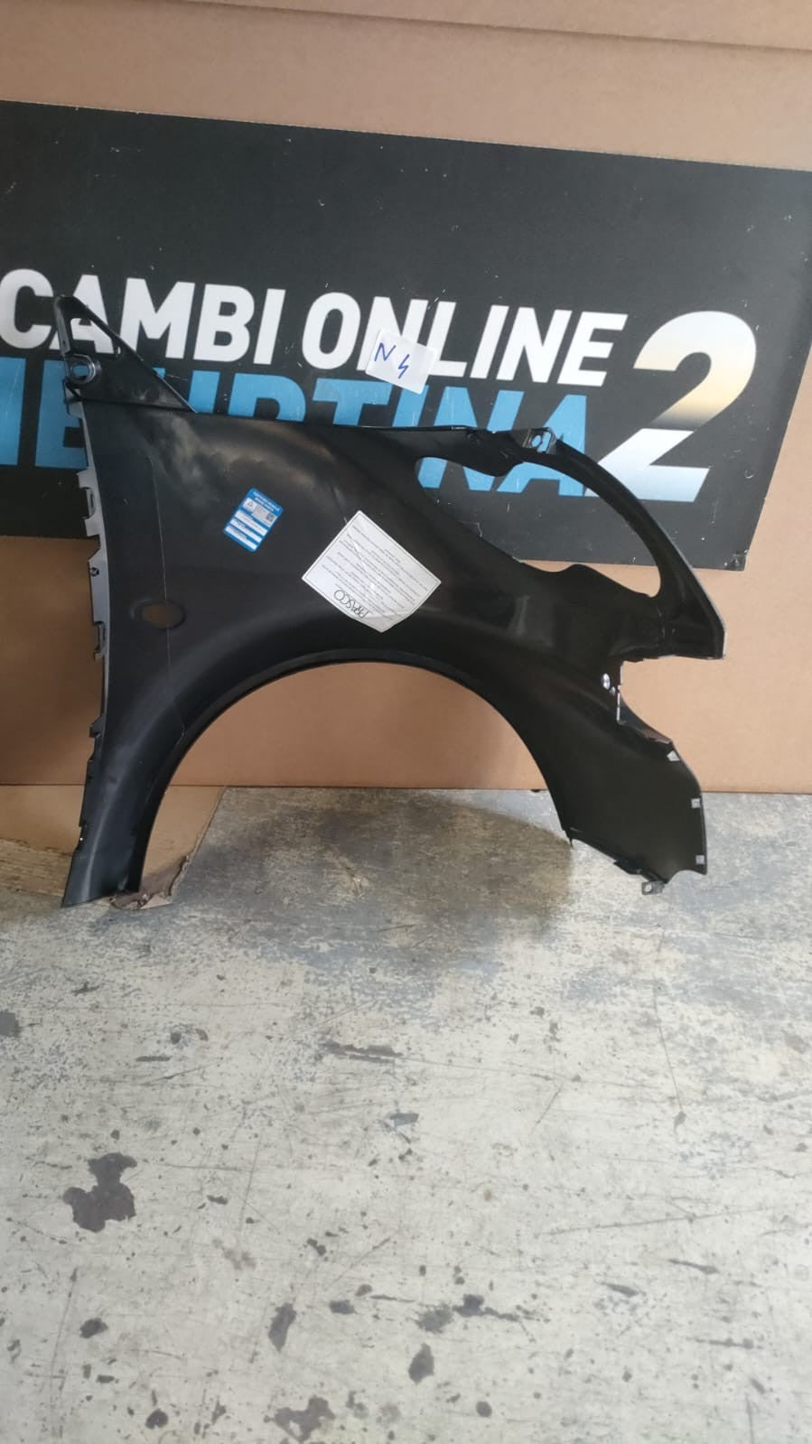 N4 - parafango anteriore sinistro Smart 450 2002 2007 con foro lucciola Nuovo