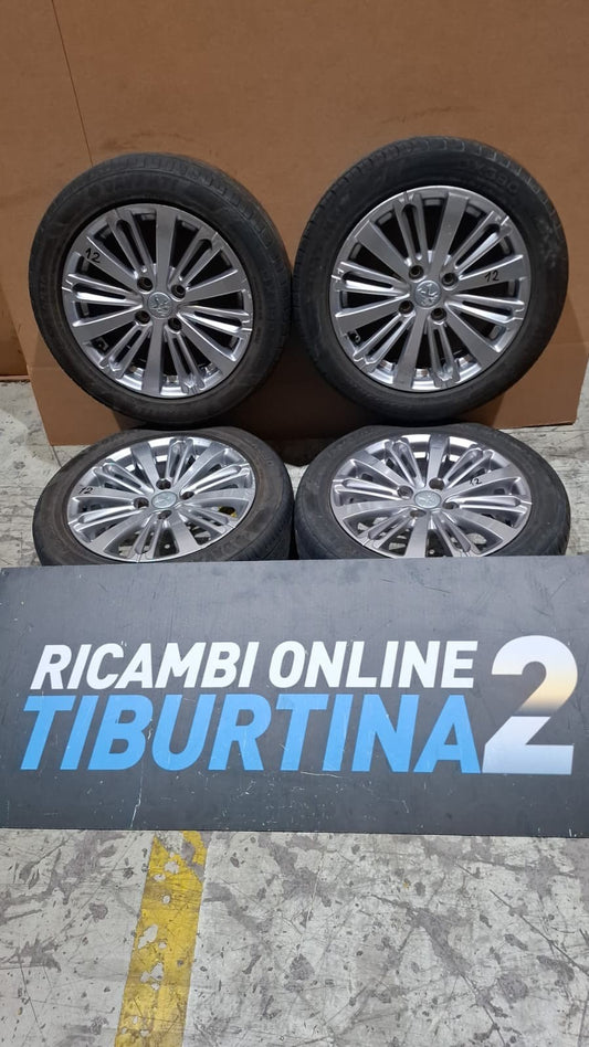 Cer 12 - cerchi e gomme estive peugeot 208 195 55 r16 dot 4422 2 con 5 mm