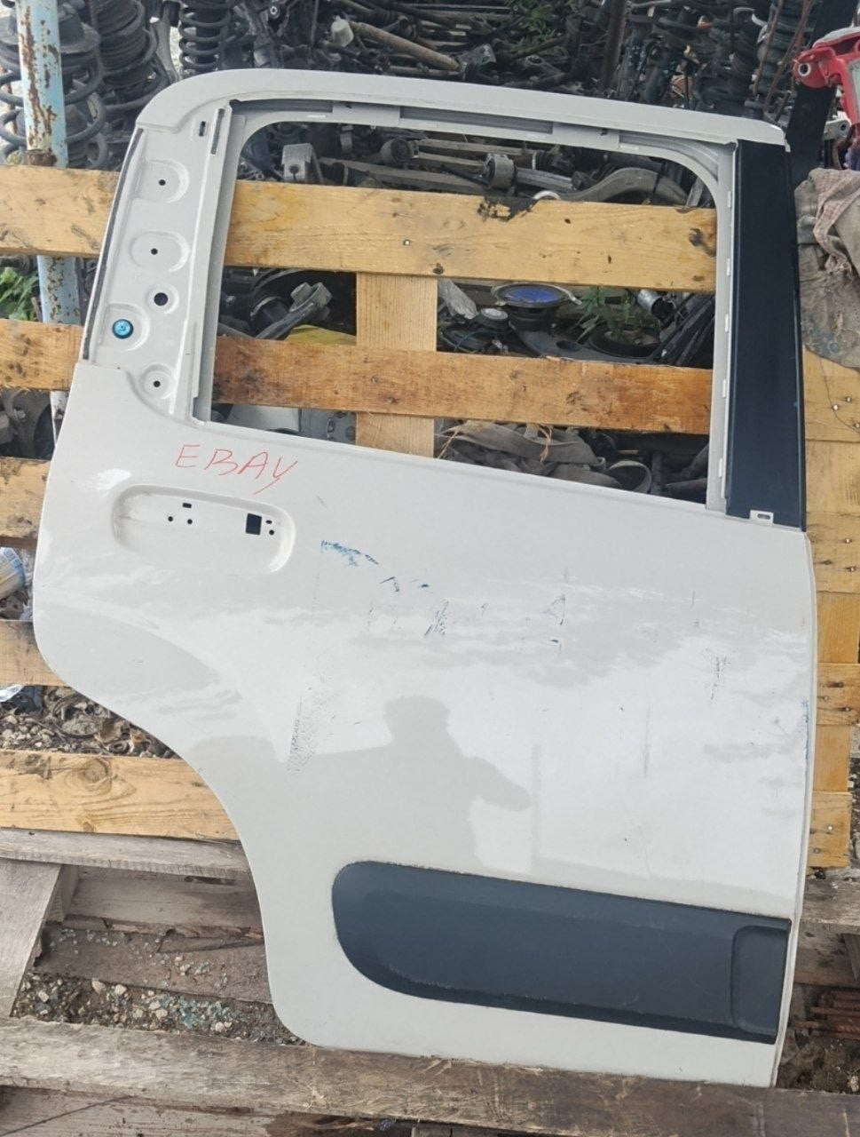 Porta posteriore destra fiat panda con fascia 2012 in poi nuda