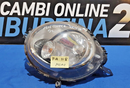 Fanale Anteriore FA 118 - Faro sinistro Mini cooper s 2007 in poi