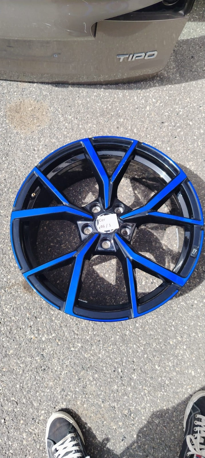 46 / 1 cerchio originale Volkswagen Golf 8 R Estoril 5h0401025s 8jx19h2 et50