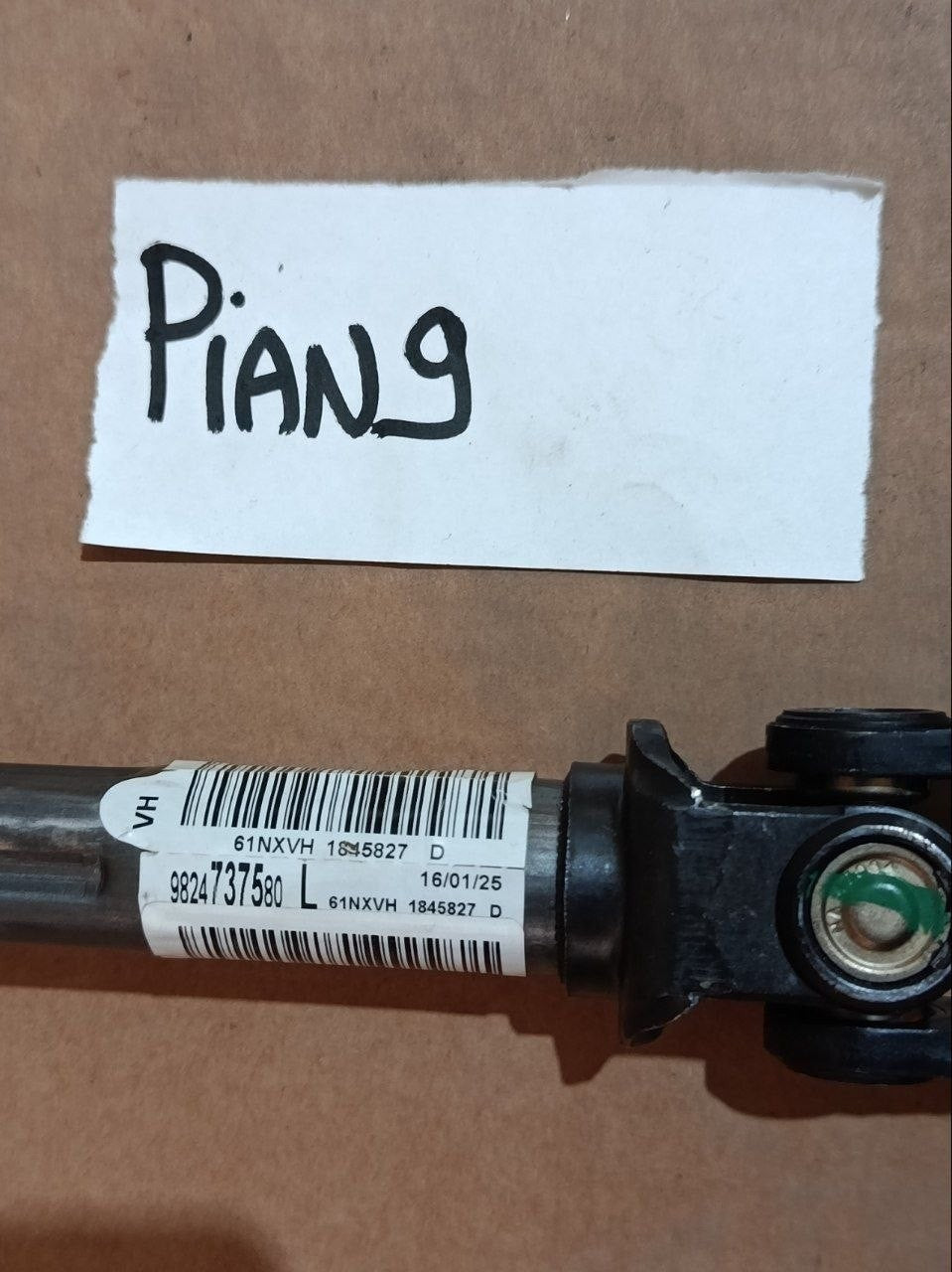 Pian 9 - Piantone sterzo manuale Lancia Ypsilon dal 2024 9824737580