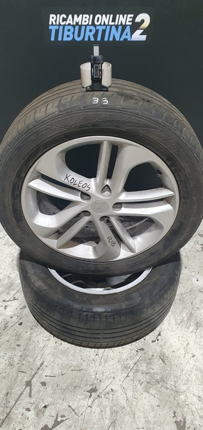 4 cerchi per Renault Koleos 18 pollici 5x114,3 centraggio 66,1 gomme vecchie
