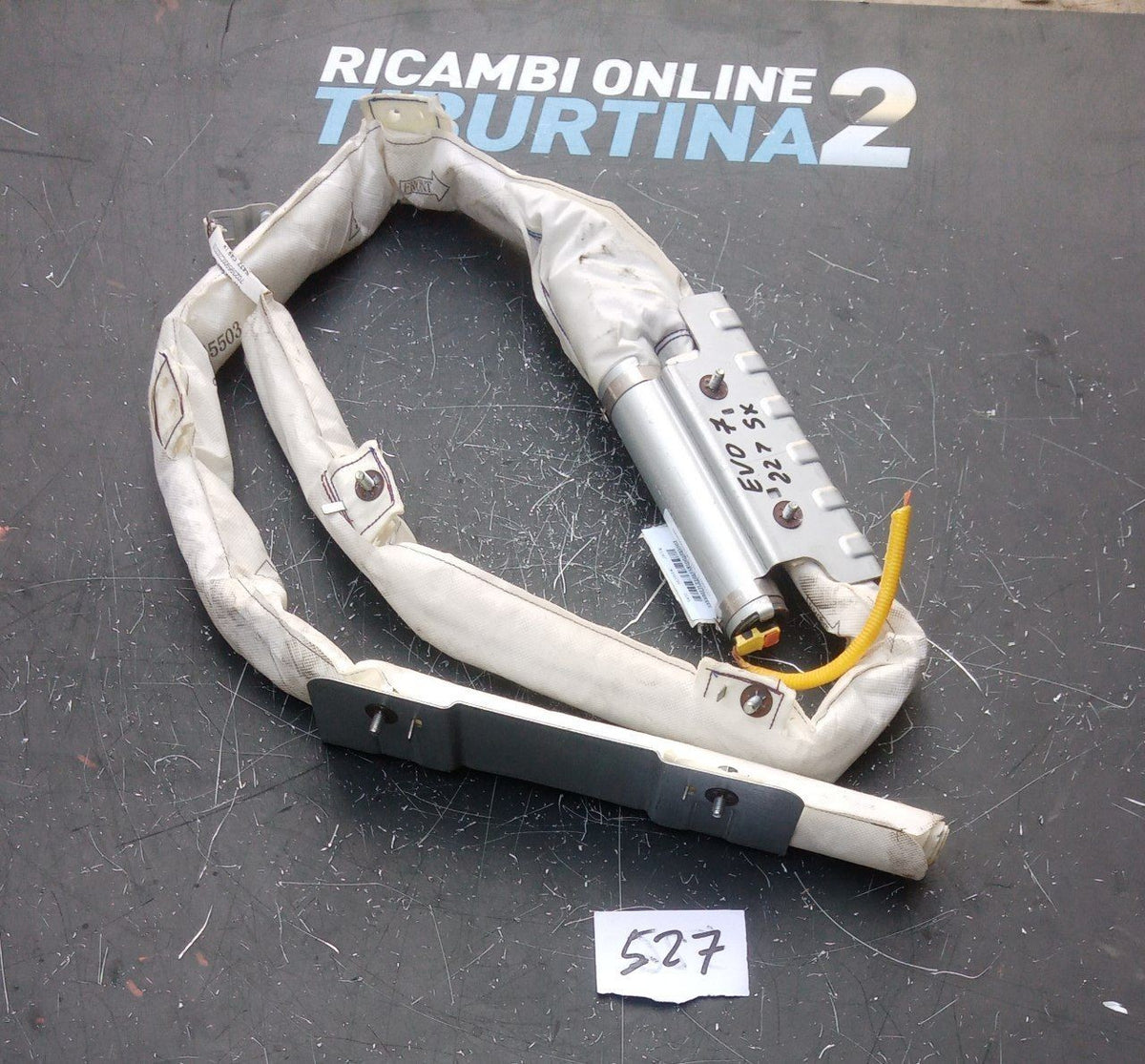 Airbag tendina laterale sinistro Evo7 2022 in poi Numero 527