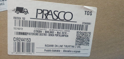 Fanale posteriore destro prasco nuovo commerciale Citroen Berlingo dal 2018