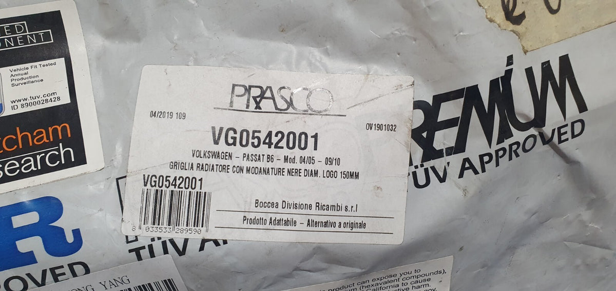Masc N 5 - Mascherina griglia anteriore nuova commerciale Volkswagen Passat B6
