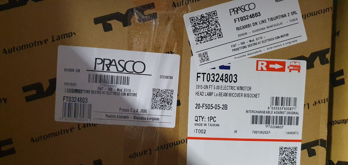 Faro anteriore nuovo commerciale Fiat 500 dal 2015 destro FT0324803