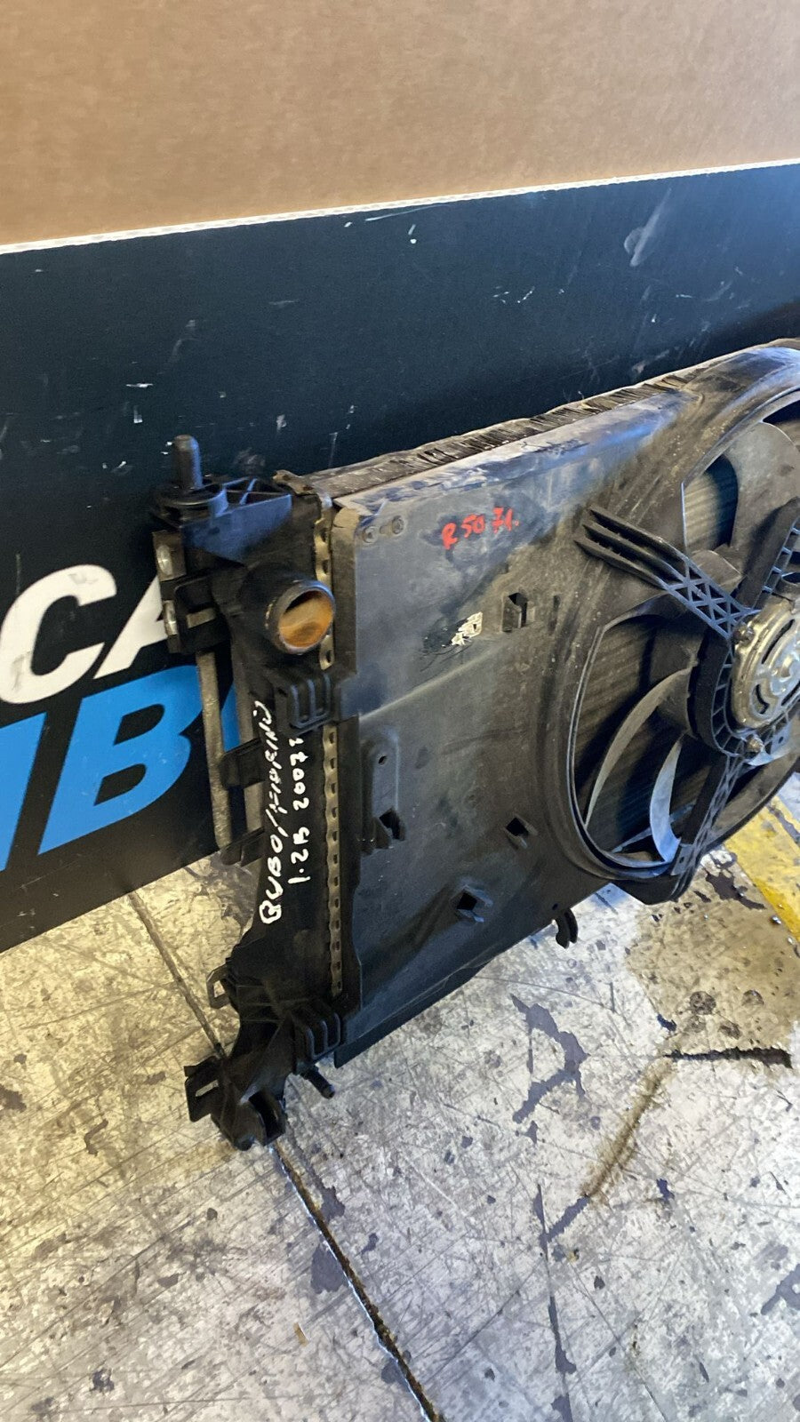 Radiatore e ventola Kit Radiatori Fiat qubo 1.2Bz  Anno 2007