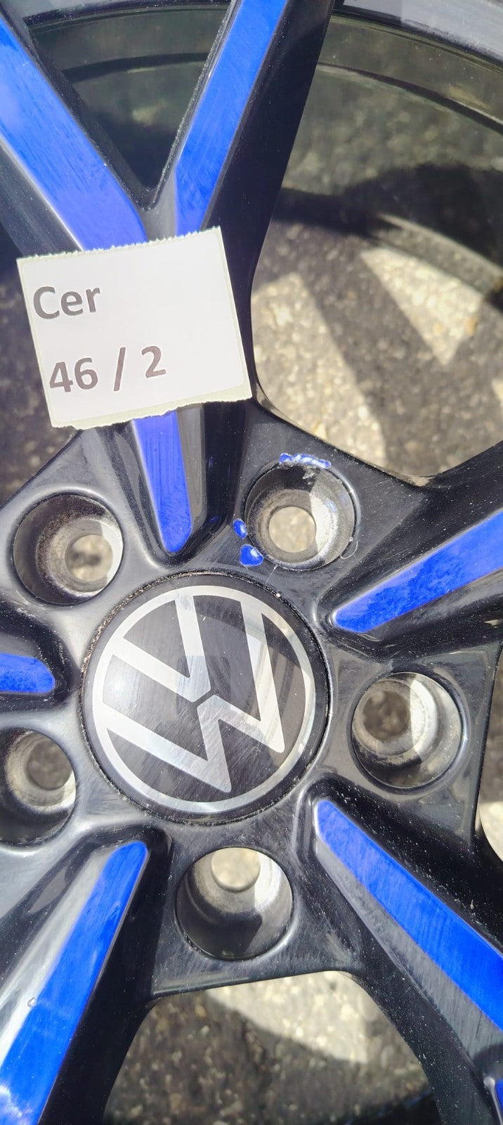 46 / 2 cerchio originale Volkswagen Golf 8 R Estoril 5h0401025s 8jx19h2 et50