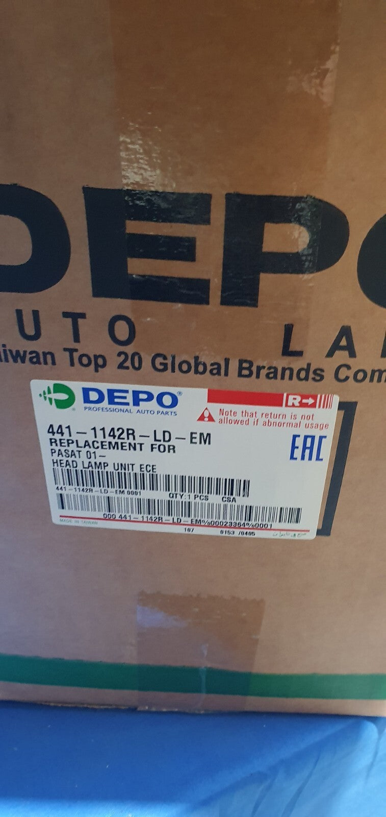faro  anteriore destro nuovo Volkswagen Passat depo 441-1142r-ld-em