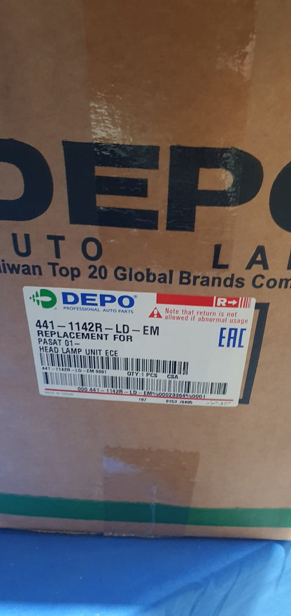faro  anteriore destro nuovo Volkswagen Passat depo 441-1142r-ld-em