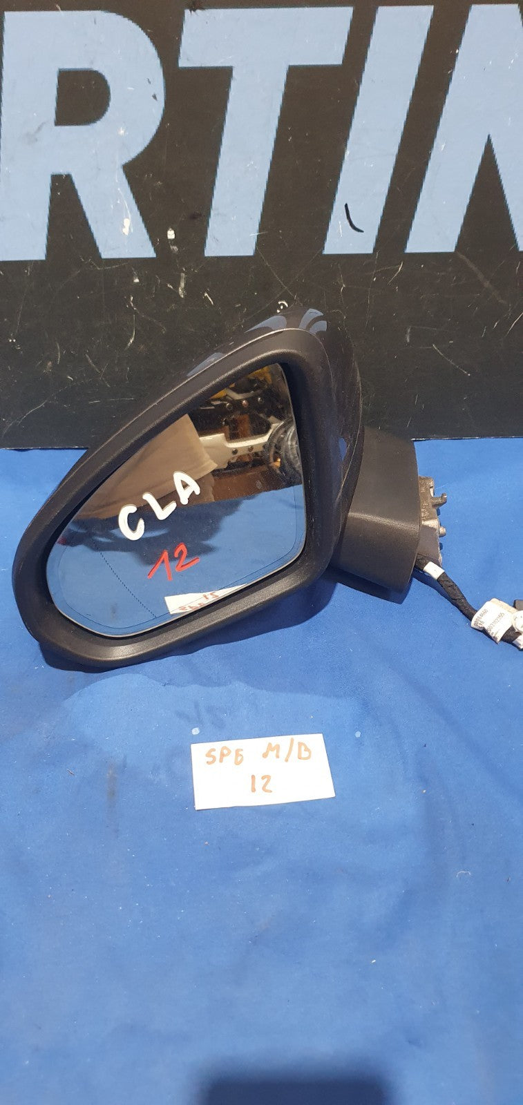 Spe MB 12 - Specchio retrovisore specchietto Mercedes CLA sinistro 12 fili