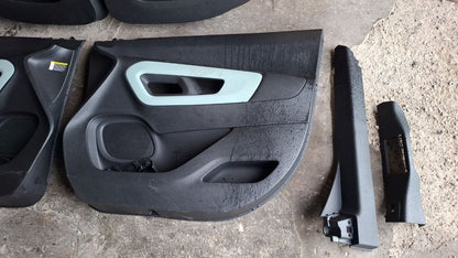 Tappezzeria in stoffa nera e celeste citroen berlingo con airbag sedile dal 2018