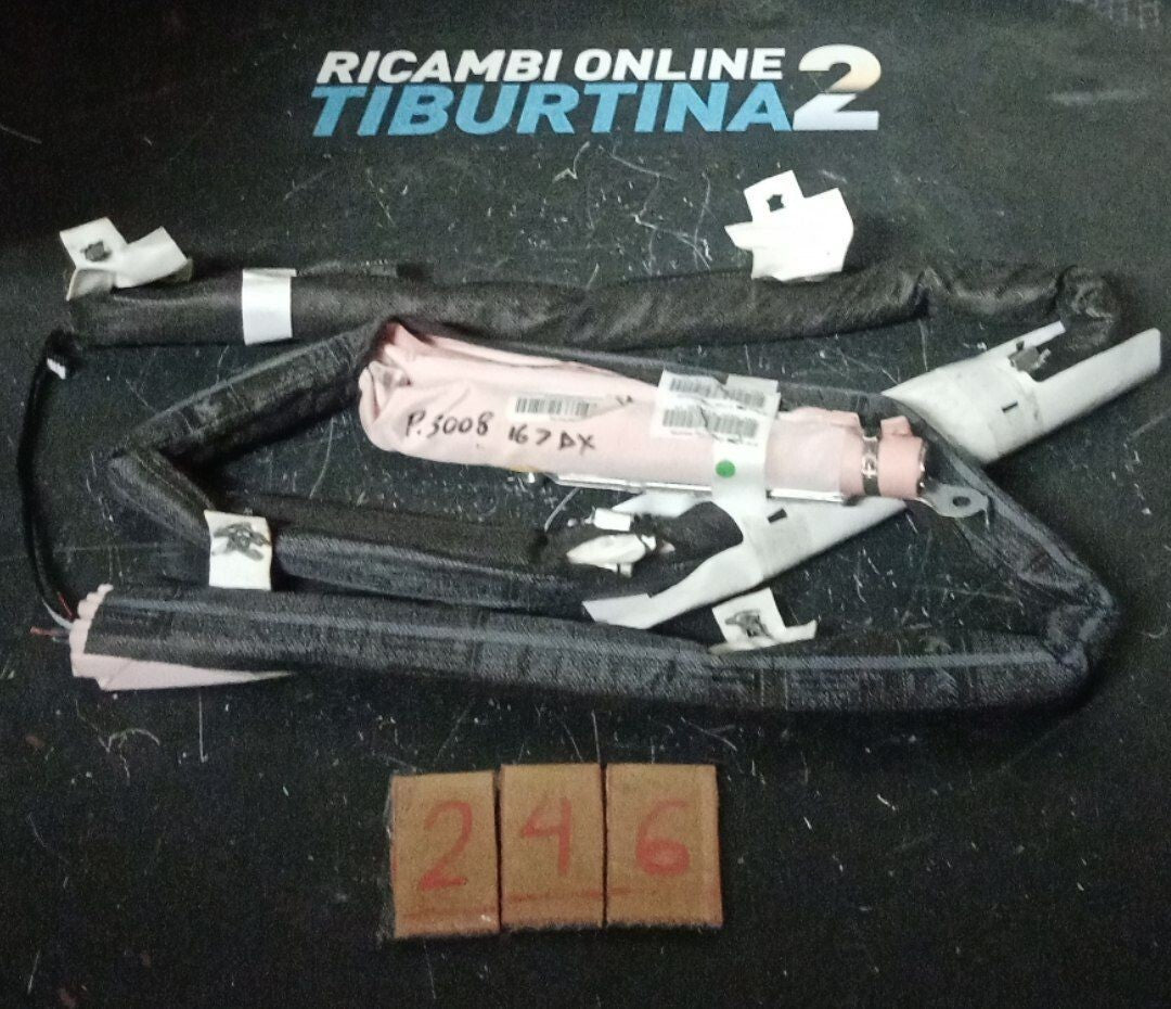 Airbag tendina laterale destra Peugeot 3008 2016 in poi Numero 246
