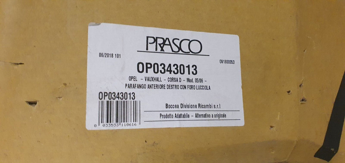 Parafango Anteriore Opel Corsa D destro nuovo commerciale