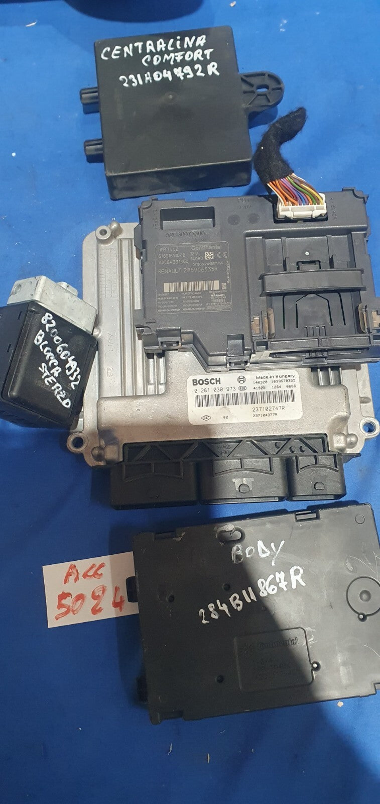 Kit accensione elettronica Chiave e blocchetto Renault Clio 1.5 Dci