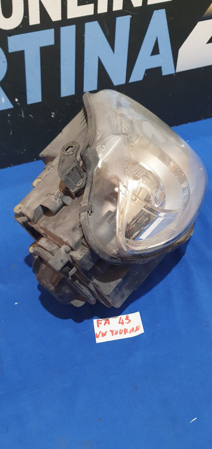Faro anteriore  Volkswagen Touran 2006 2010 destro con attacco riparato