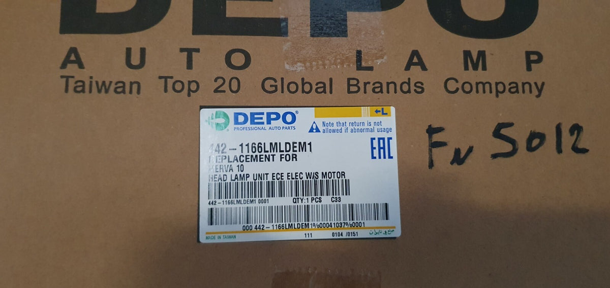 Faro anteriore nuovo commerciale Opel Meriva sinistro dal 2010