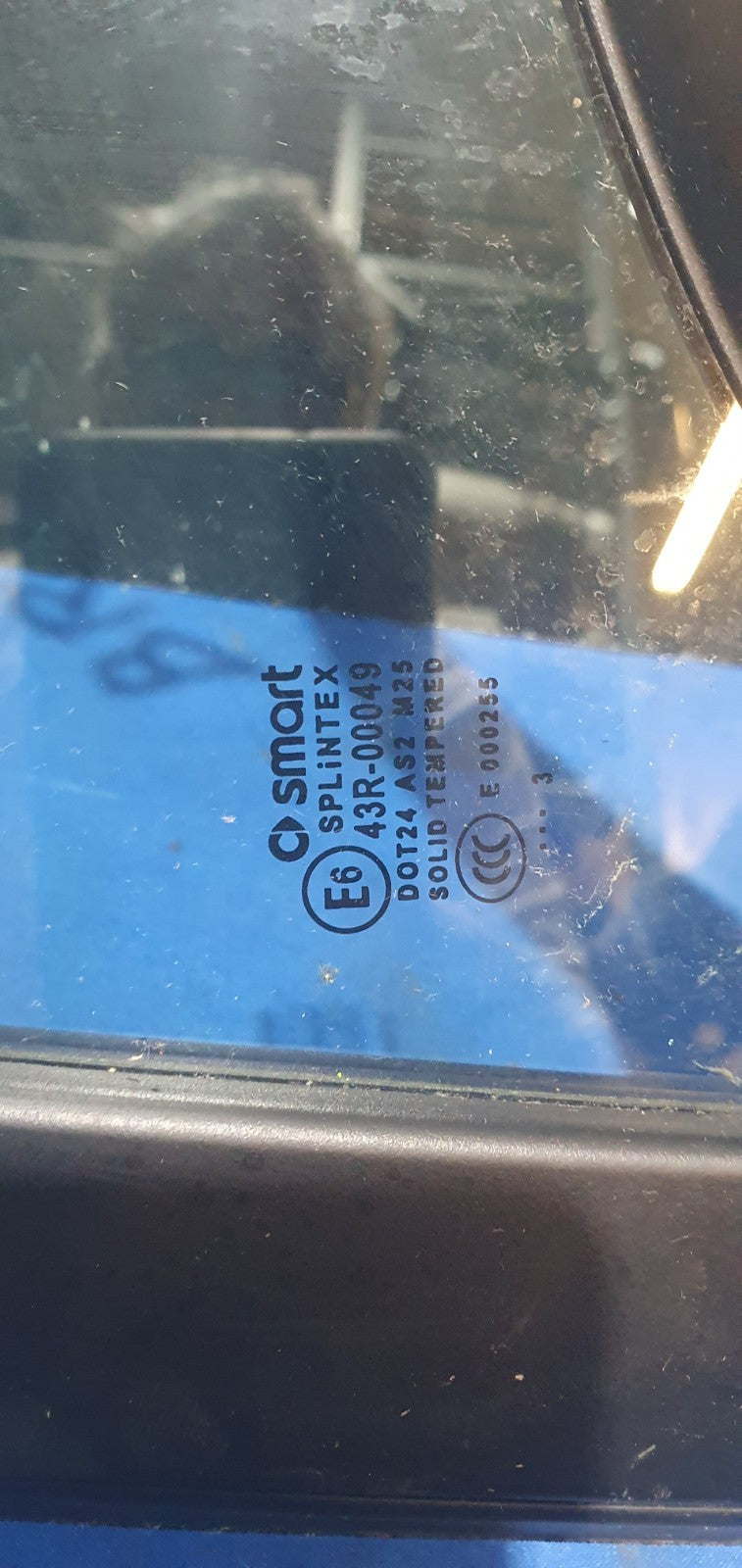 Fin 136 - Lunotto vetro fisso Smart 451 cabrio posteriore sinistro